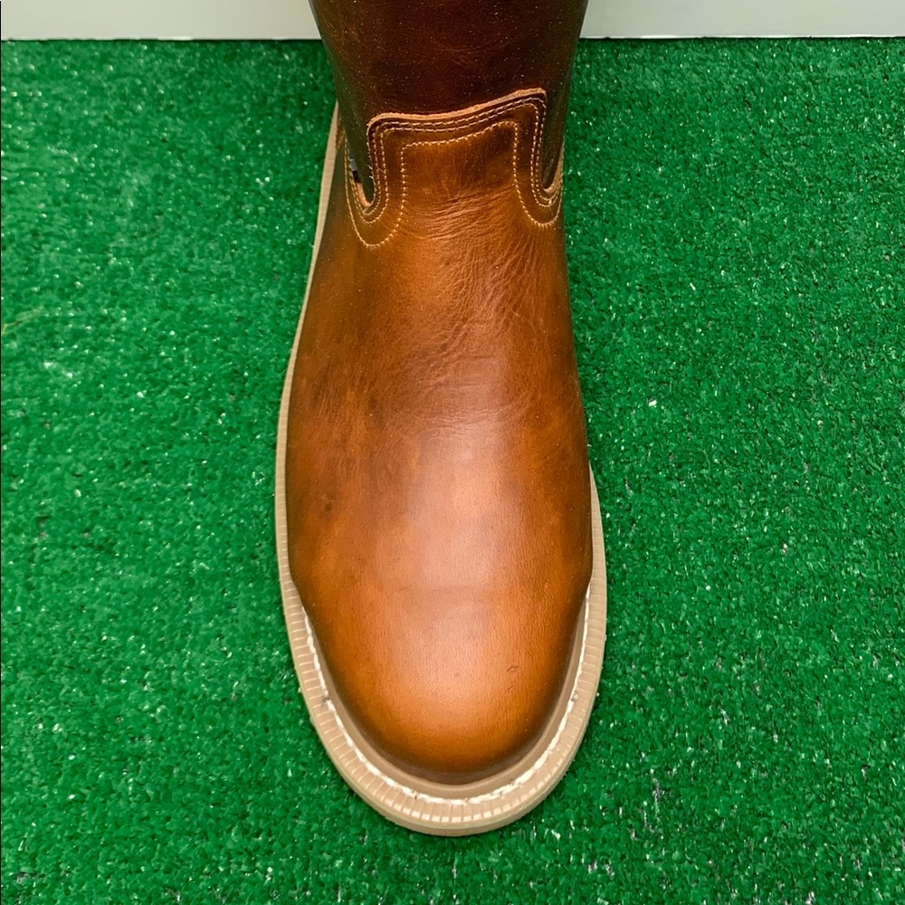 Mens Construction Work STEEL TOE Boots Pull On Leather Strong Sole Casquillo 104 - Picture 6 of 6